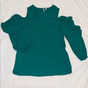 Green blouse